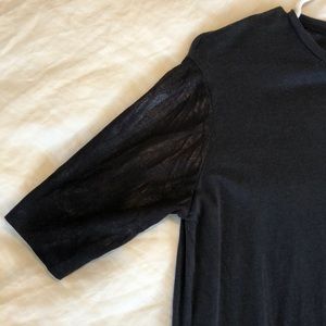 Tunic style navy blue top